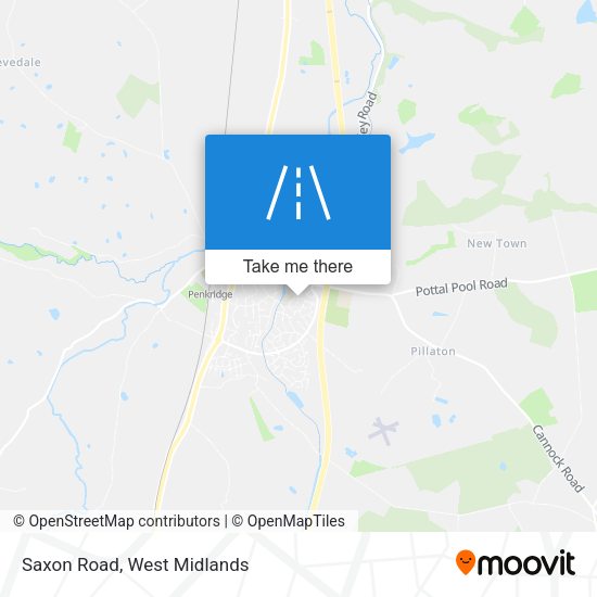 Saxon Road map