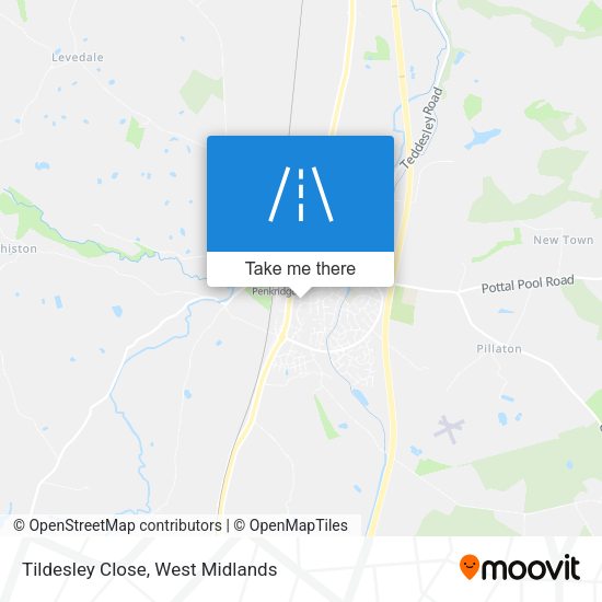Tildesley Close map
