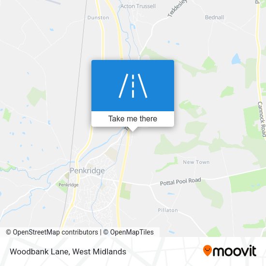 Woodbank Lane map