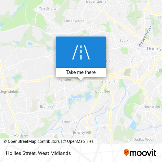 Hollies Street map