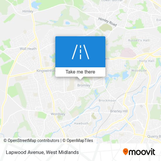 Lapwood Avenue map