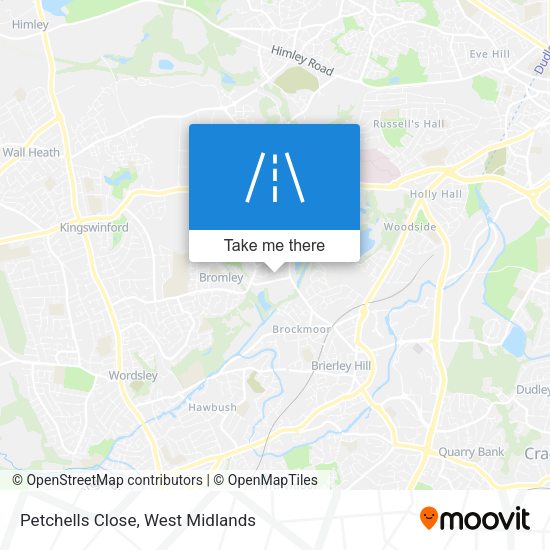 Petchells Close map