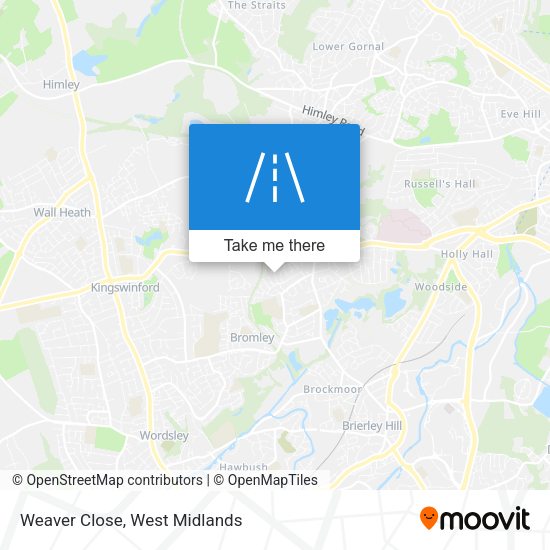 Weaver Close map