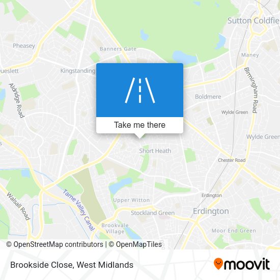 Brookside Close map