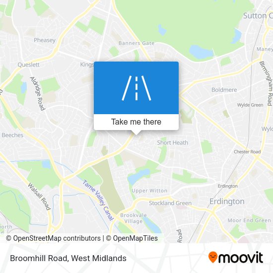 Broomhill Road map
