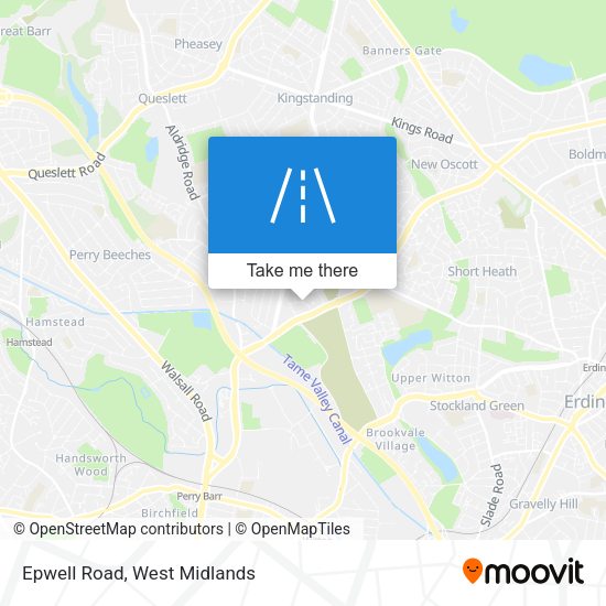 Epwell Road map