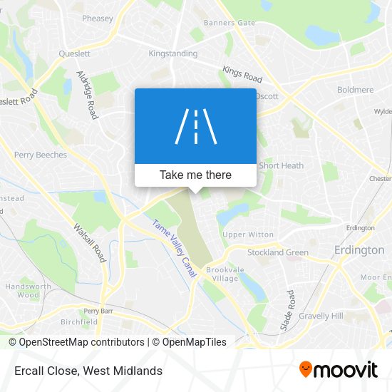 Ercall Close map