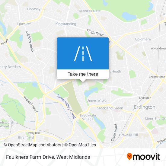 Faulkners Farm Drive map