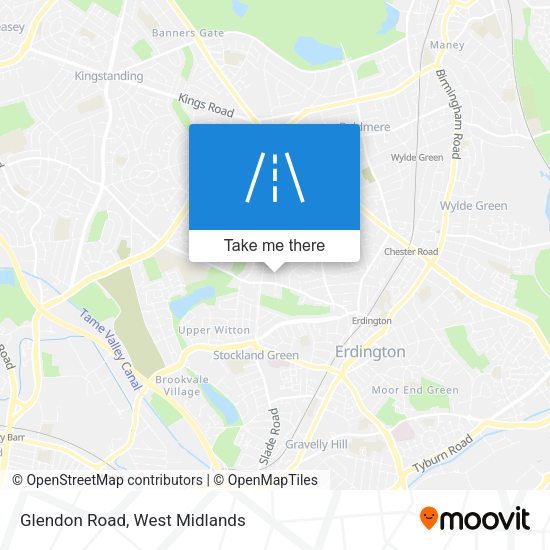 Glendon Road map