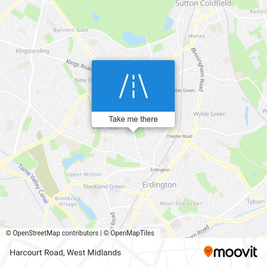 Harcourt Road map