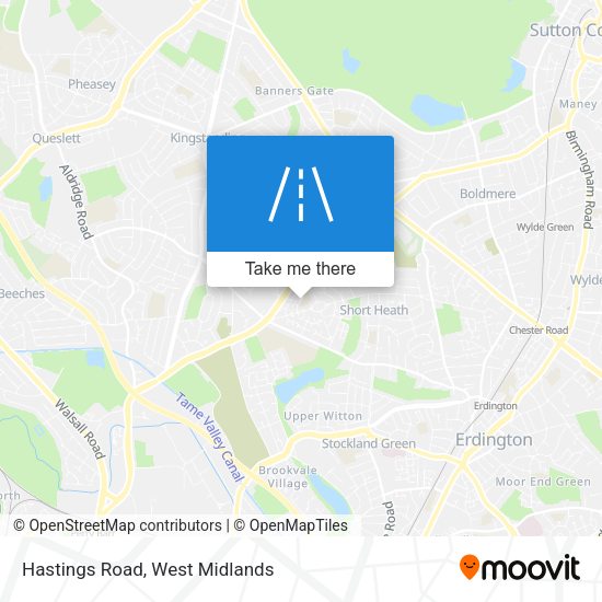 Hastings Road map