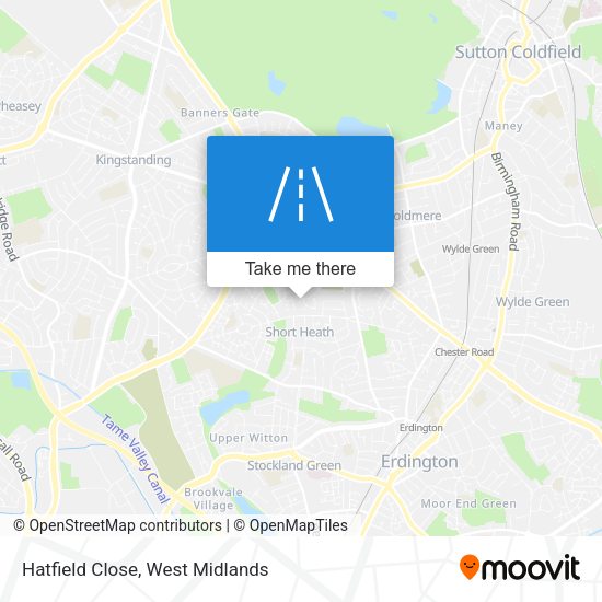Hatfield Close map