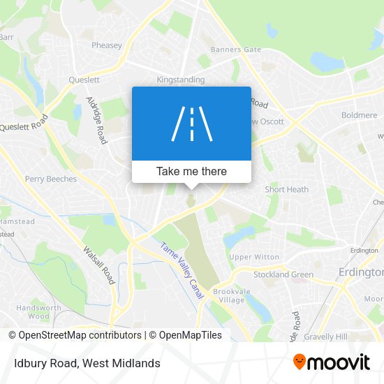 Idbury Road map