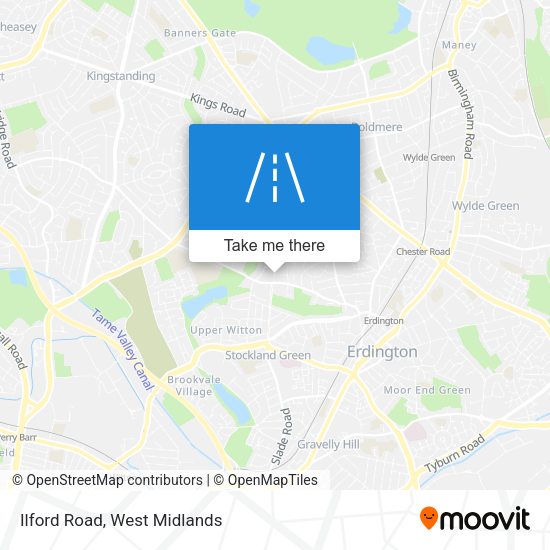 Ilford Road map