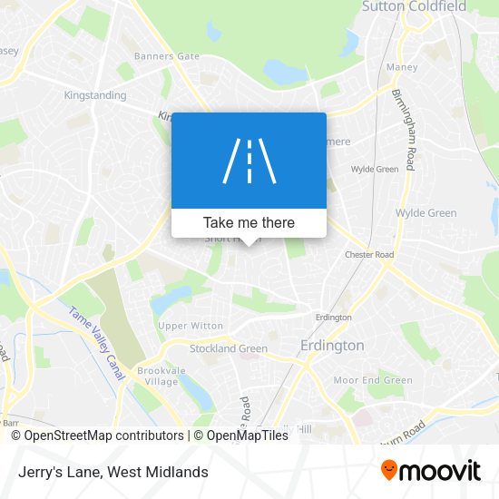 Jerry's Lane map