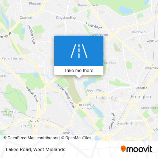 Lakes Road map