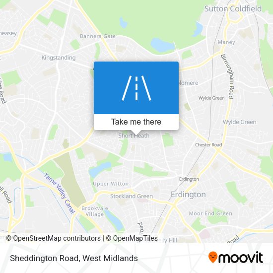 Sheddington Road map