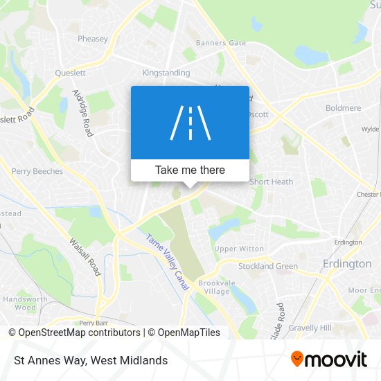 St Annes Way map