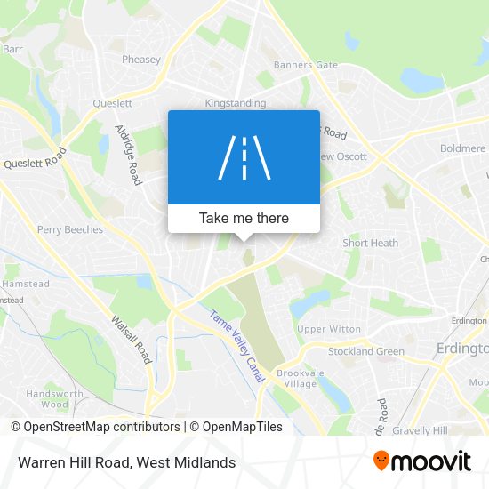 Warren Hill Road map