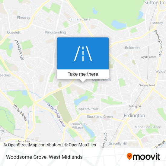 Woodsome Grove map