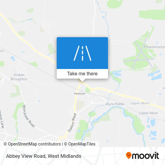 Abbey View Road map