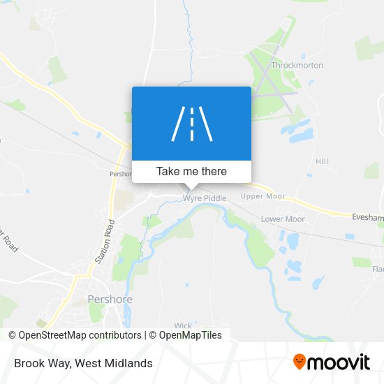 Brook Way map