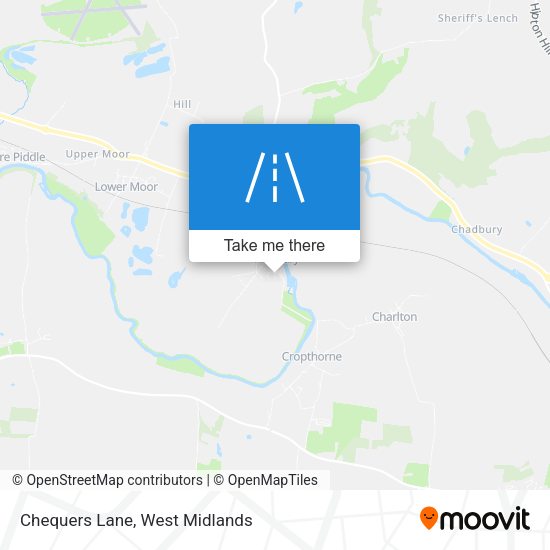Chequers Lane map