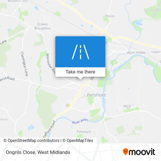 Ongrils Close map