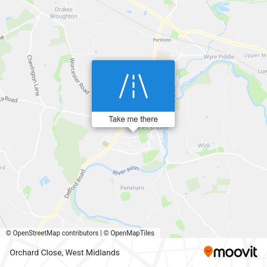 Orchard Close map