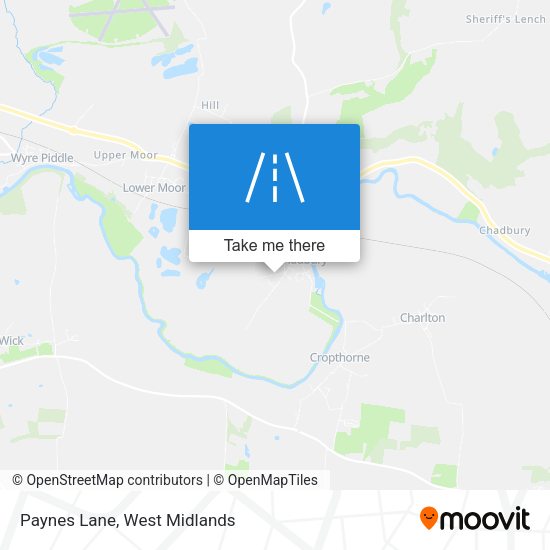 Paynes Lane map