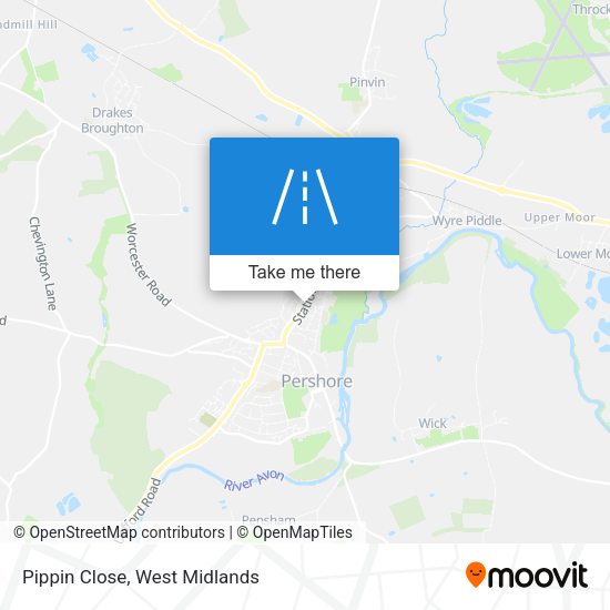 Pippin Close map