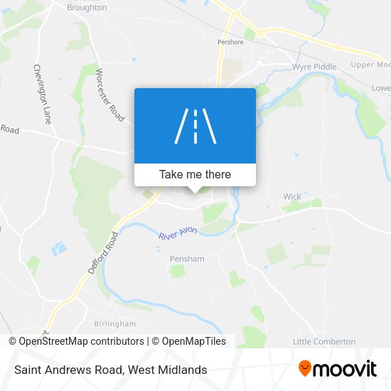 Saint Andrews Road map