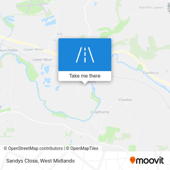 Sandys Close map