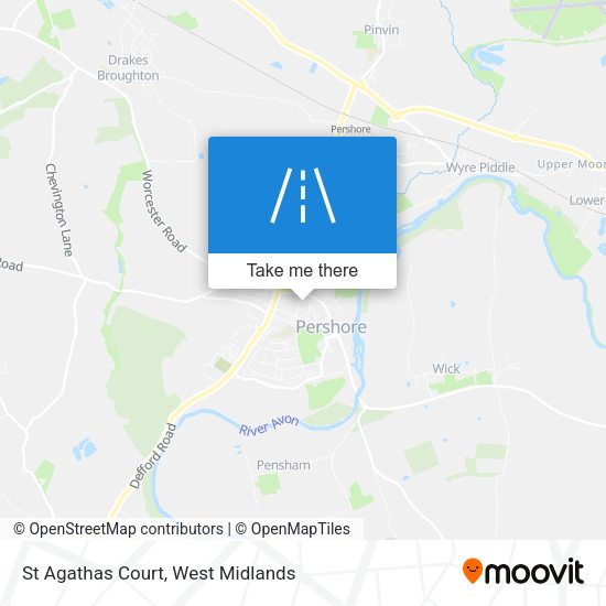 St Agathas Court map