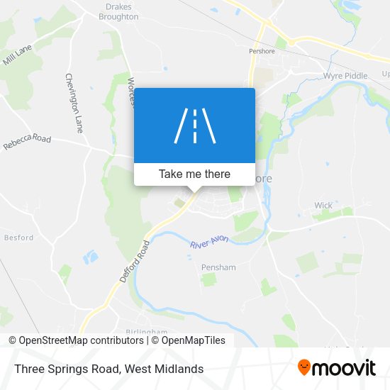 Three Springs Road map