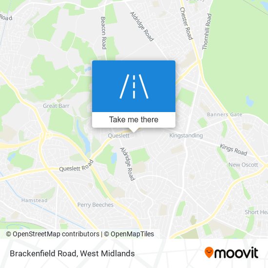 Brackenfield Road map