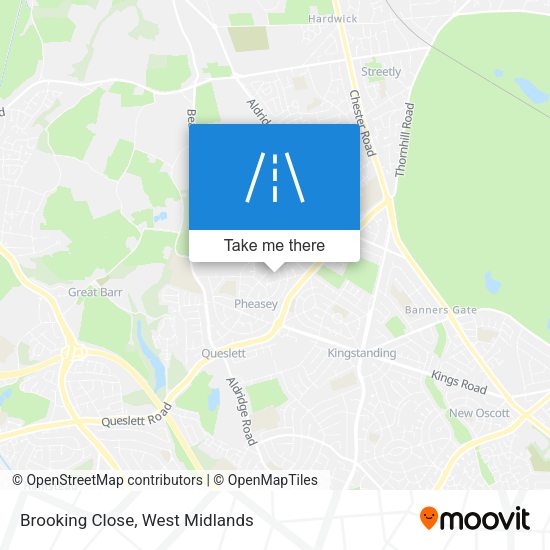 Brooking Close map