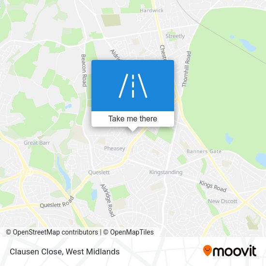 Clausen Close map