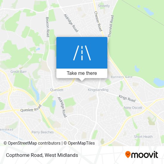Copthorne Road map