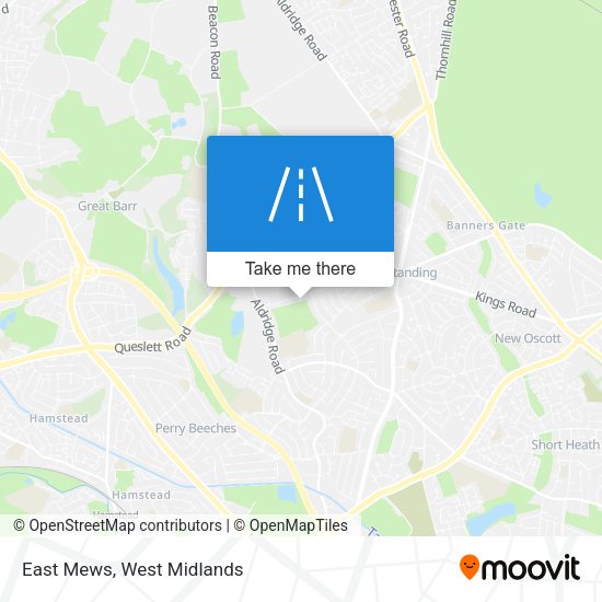 East Mews map