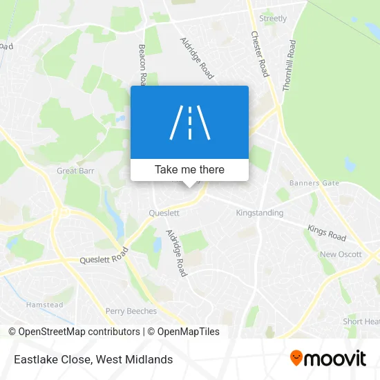Eastlake Close map