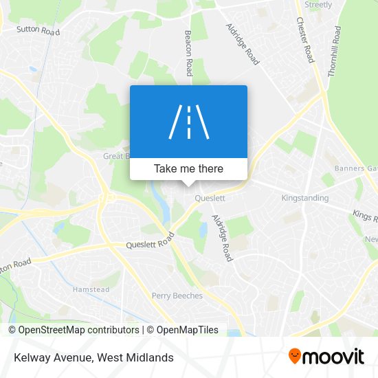 Kelway Avenue map