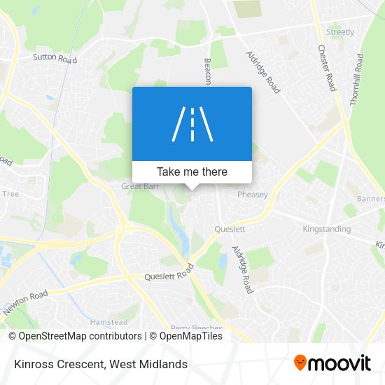 Kinross Crescent map