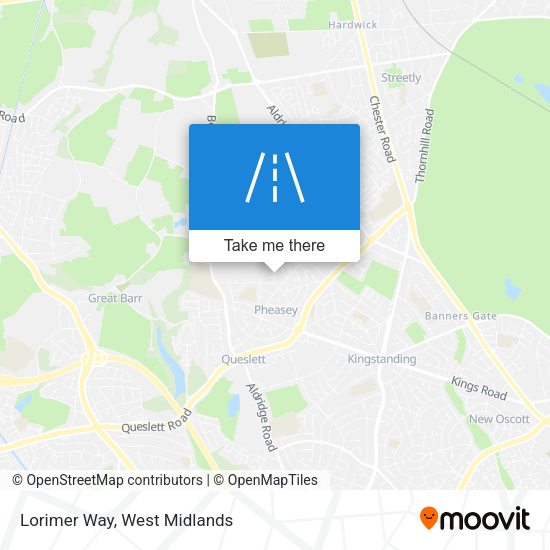 Lorimer Way map