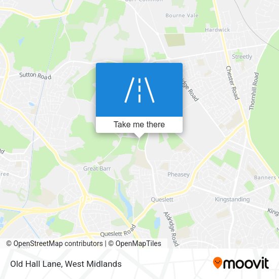 Old Hall Lane map