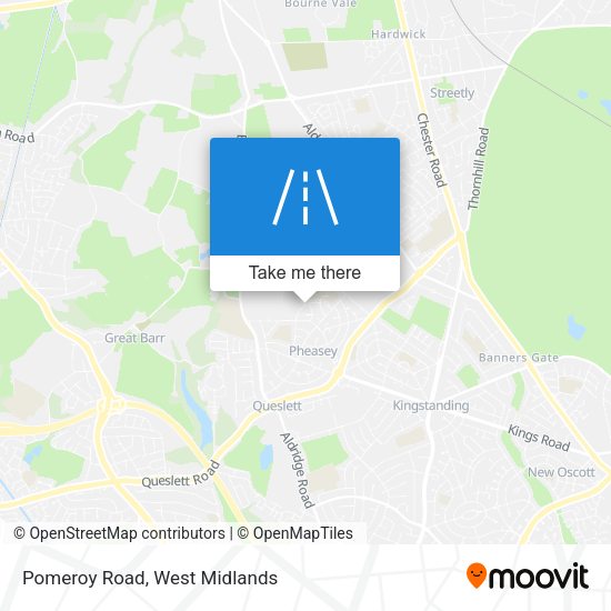 Pomeroy Road map