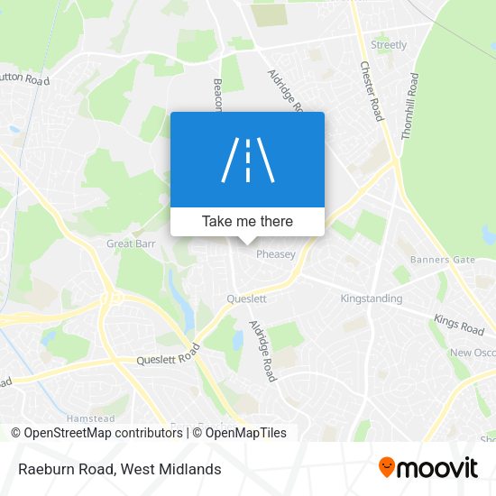 Raeburn Road map