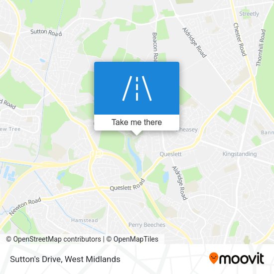 Sutton's Drive map