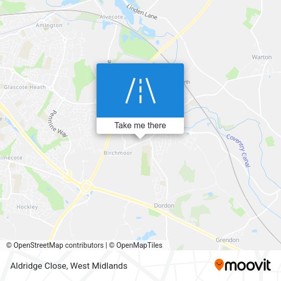 Aldridge Close map