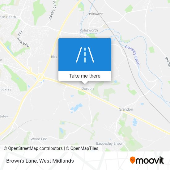 Brown's Lane map
